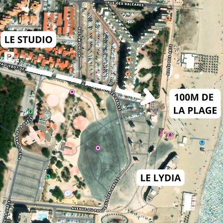 Appartement A 100M De La Plage - Terrasse & Parking Prive Ле-Баркарес Екстер'єр фото